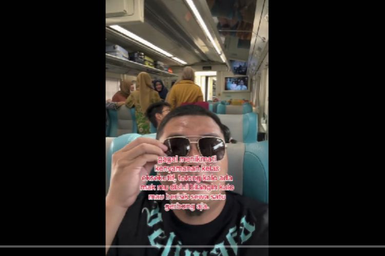 Tangkapan layar penumpang KA Argo Semeru yang merasa terganggu dengan suara ibu-ibu yang mengobrol di dalam kereta.