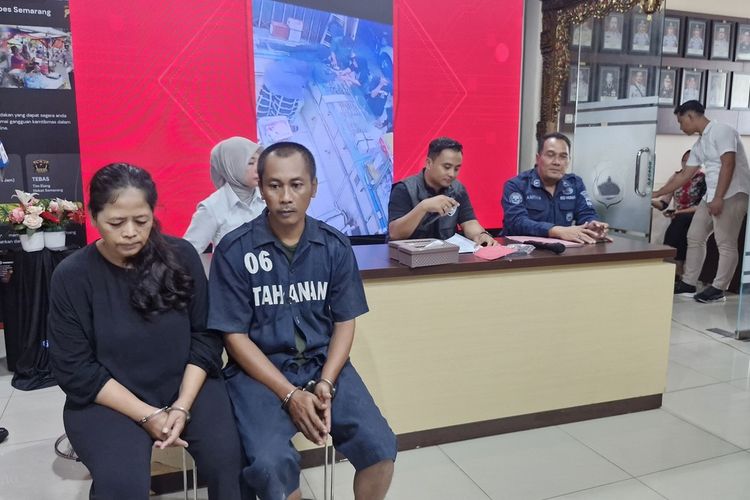 Kanit Resmob Satreskrim Polrestabes Semarang, AKP Adi Kurniawan saat jumpa pers di markasnya, Kamis (25/4/2024).
