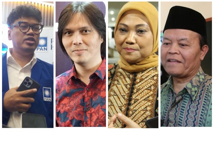 Kolase foto Uya Kuya, Once Mekel, Ida Fauziyah, dan Hidayat Nur Wahid