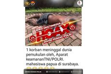 [HOAKS] Mahasiswa Papua Meninggal di Surabaya karena Dipukul Aparat TNI/Polri