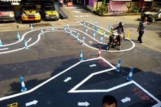 Hari Pertama Ujian Praktik SIM C Trek Baru di Polres Blitar Kota, 14 dari 15 Peserta Lulus
