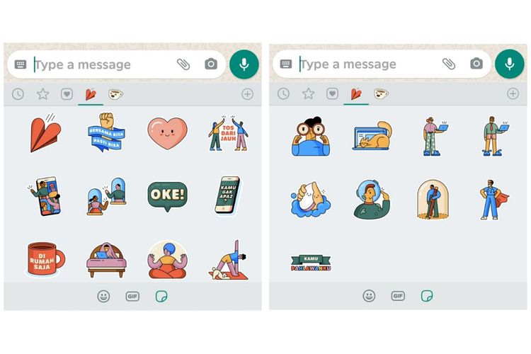 Stickers Together at Home di WhatsApp