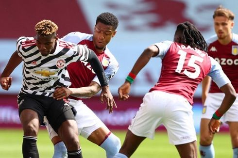 Aston Villa Vs Man United Babak 1 - Meski Dominan, Setan Merah Tertinggal