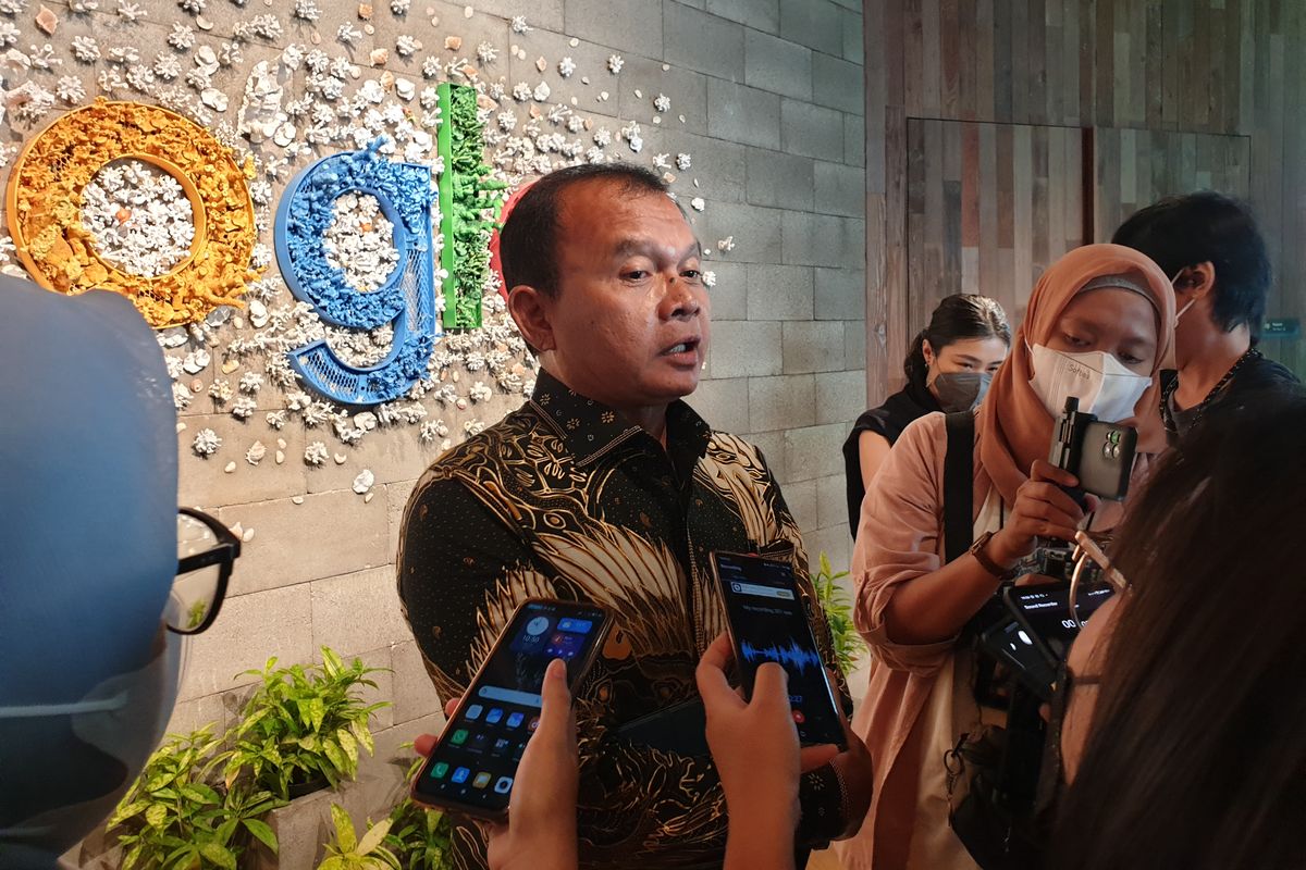 Irjen Pol. Dono Indarto, Deputi Bidang Strategi dan Kebijakan Keamanan Siber dan Sandi (BSSN) menyampaikan bahwa undang-undang terkait keamanan siber di Indonesia bakal segera rampung di akhir tahun 2022 ini (KOMPAS.com/Caroline Saskia Tanoto)