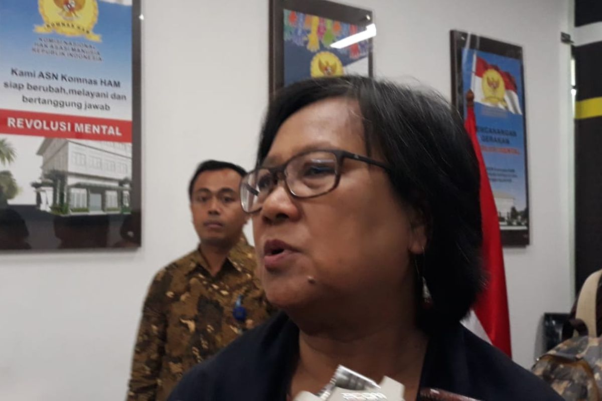Wakil Ketua Bidang Eksternal Komnas HAM, Sandrayati Moniaga, saat ditemui di kantor Komnas HAM, Jakarta Pusat, Jumat (6/9/2019). 
