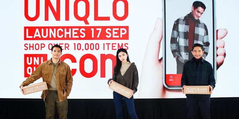 Peluncuran toko online Uniqlo yang dilakukan secara virtual (14/9/2021).