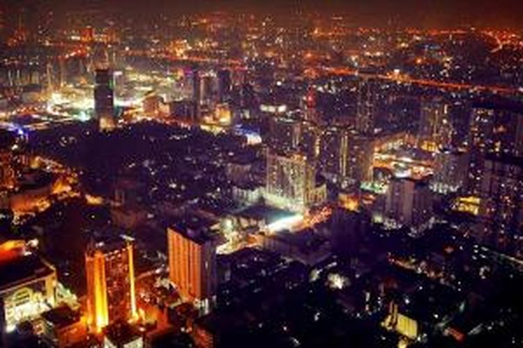 Menara Baiyoke Sky di Kota Bangkok, Thailand.