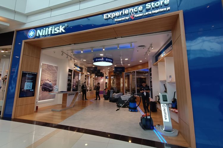Tampilan depan Nilfisk Experience Store di Mal Living World Alam Sutra, Kota Tangerang Selatan.