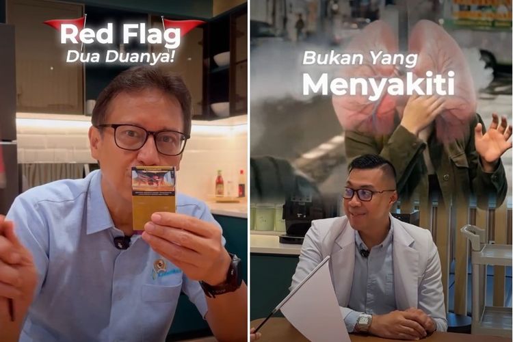 Tangkapan layar akun Instagram Budi Gunadi Sadikin @bgsadikin. Menteri Kesehatan menyebut kebiasaan merokok bisa menjadi ?red flag? dalam hubungan karena berisiko bagi kesehatan diri sendiri dan pasangan.