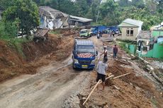 Jalan di Lokasi Tanah Bergerak Sukabumi Makin Rusak, Pengendara Harus Hati-hati