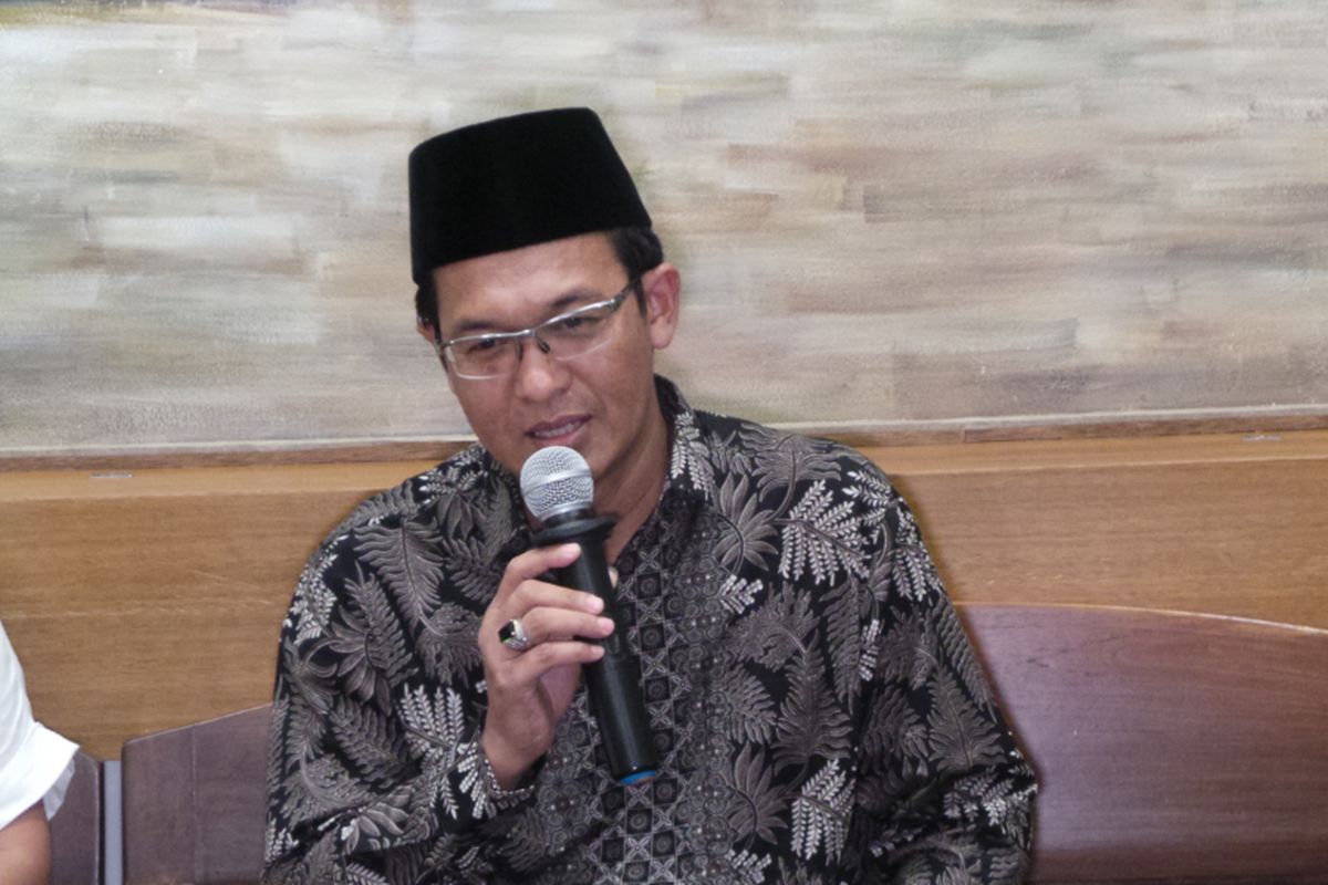 Ahli agama kasus dugaan penodaan agama dengan terdakwa Basuki Tjahaja Purnama atau Ahok yang juga Rais Syuriah PBNU dan anggota Majelis Ulama Indonesia (MUI), KH Ahmad Ishomuddin, Kamis (6/4/2017).