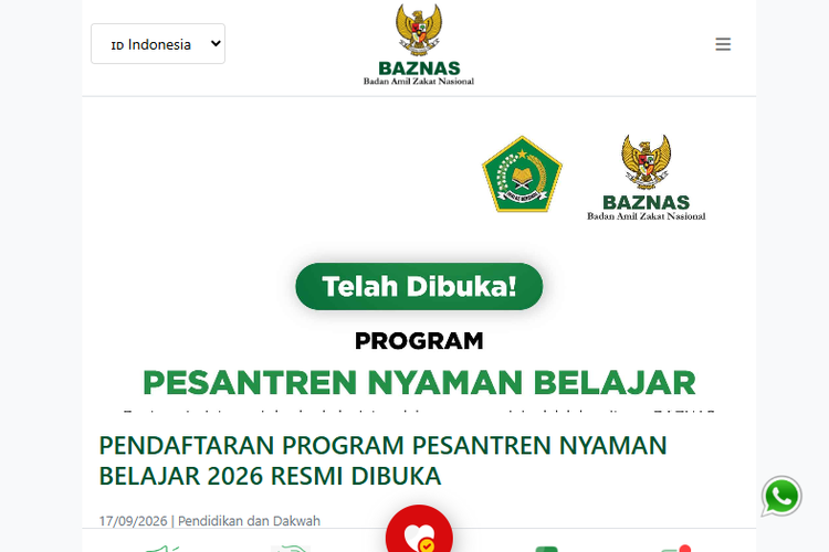 Program Pesantren Nyaman Belajar 2026, Bantuan Rp 25 Juta untuk Renovasi, Ini Ketentuannya