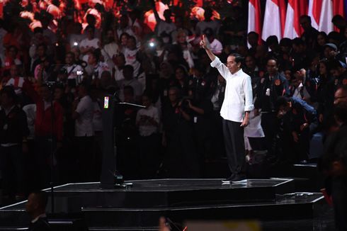 Pidato Kebangsaan Jokowi di Sentul Singgung Konsesi Tanah dalam Pidato, Teriakan Relawan Bergemuruh Bilang 