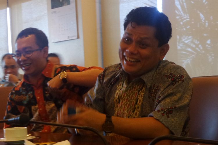 Ketua Komisi Pemberdayaan Ekonomi Umat MUI Pusat, M Azrul Tanjung saat ditemui di kantor Kompas, Jakarta, Kamis (20/4/2017).