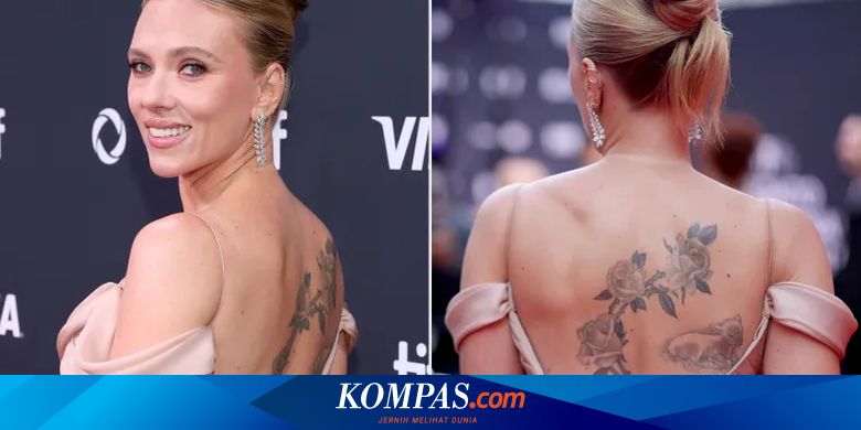Scarlett Johansson Pamer Tato Besar di Punggung Saat Red Carpet TIFF