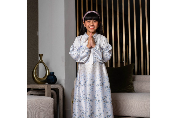 Gamis silk merek BIA By Zaskia Mecca seri Areysa. 