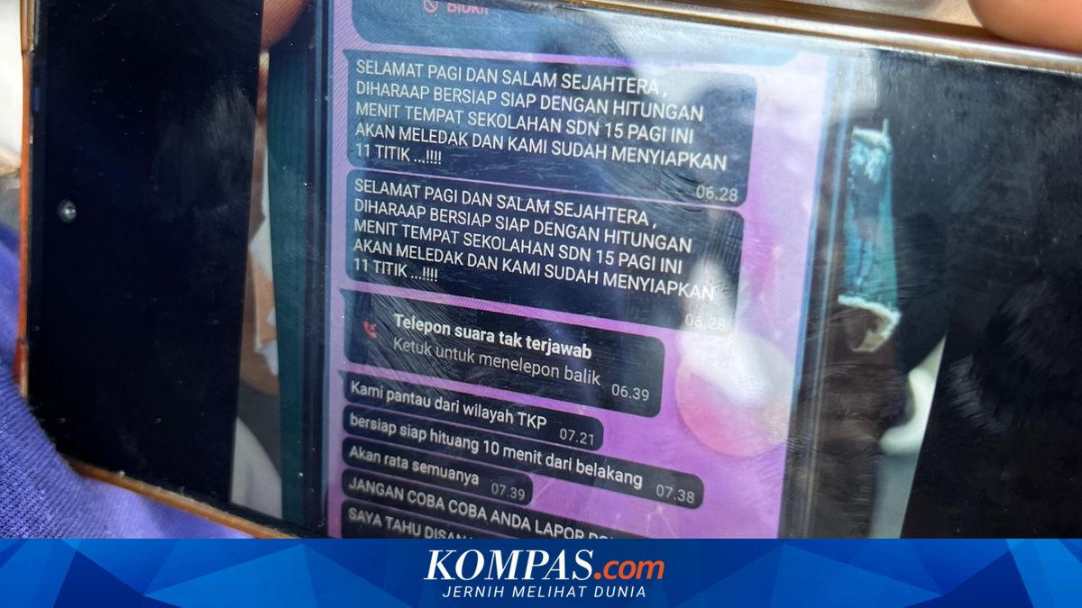 Isi Teror Bom 11 Titik di SDN 15 Srengseng Sawah, Dikirim ke Guru dan Staf TU Lewat WhatsApp