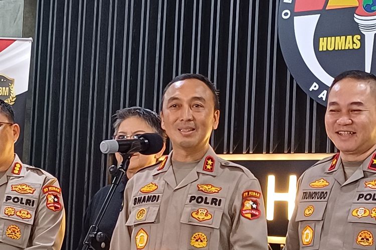 Kepala Divisi Humas Polri Irjen Sandi Nugroho di Mabes Polri, Jakarta, Kamis (30/5/2024).