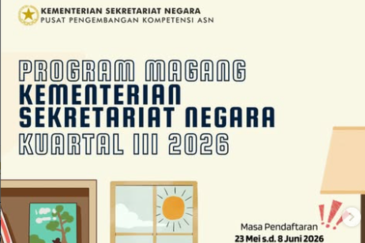 Lowongan Magang Kemensetneg untuk Pelajar SMK dan Mahasiswa Aktif