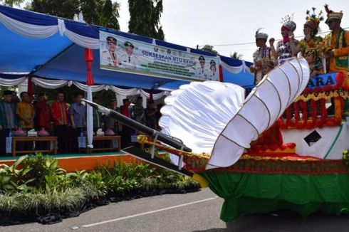 Ribuan Kafilah MTQ Ikuti Pawai Taaruf di Kota Baubau