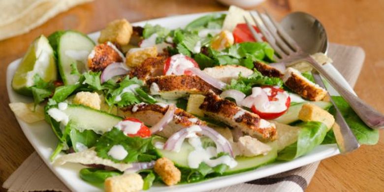 Salad bayam.