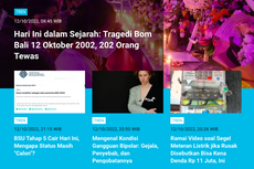 [POPULER TREN] Tragedi Bom Bali 12 Oktober 2002 yang Menewaskan 202 Orang | Heboh Gambar Mirip Lingkaran di WhatsApp, Apa Itu?