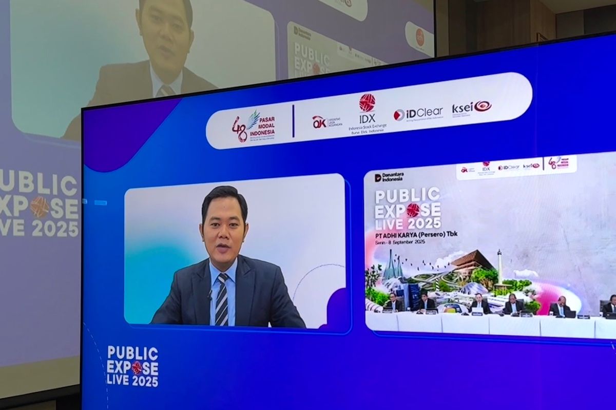PT Adhi Karya (Persero) Tbk (ADHI) memaparkan kinerja semester I-2025 dalam Public Expose Live 2025.