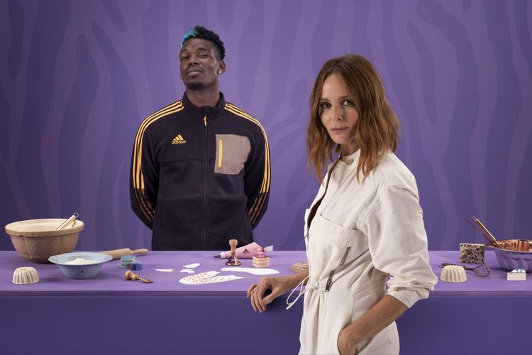 Kolaborasi Paul Pogba dan adidas by Stella McCartney bermula dari percakapan antara mereka sebagai bagian dari seri konten The Huddle adidas, pada Mei 2020.