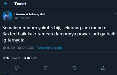 Viral, Unggahan Pria Alami Diare Setelah Minum Minuman Probiotik ...