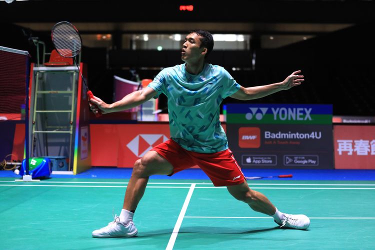 Tunggal putra Indonesia Jonatan Christie memulai perjuangan pada Kejuaraan Dunia BWF 2022 atau BWF World Championship 2022 melawan Toma Junior Popov (Perancis) di Tokyo Metropolitan Gymnasium, Jepang, Senin (22/8/2022).