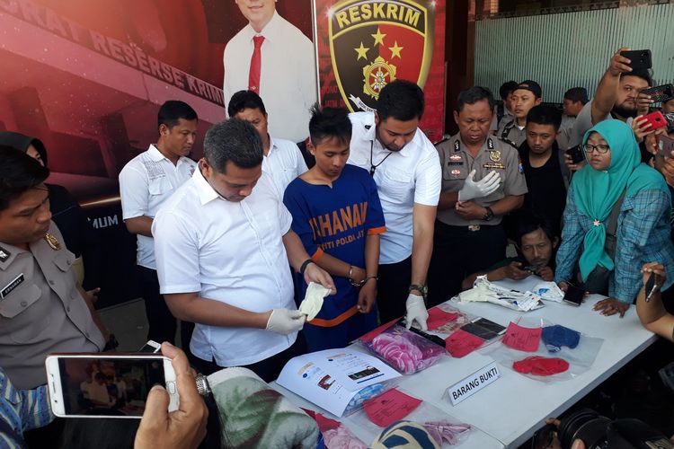 NH diamankan di Mapolda Jatim, Rabu (3/7/2019)