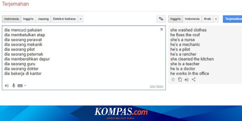 google translate dikeluhkan berlaku