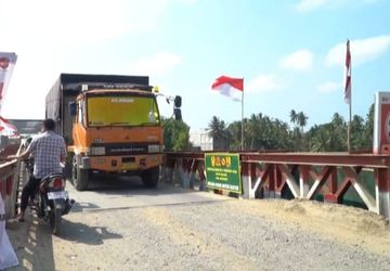 Truk ODOL Dilarang Melintasi Jembatan Bailey di Area Bencana Sumatera
