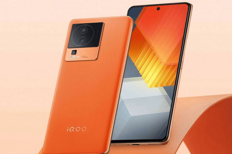 Ilustrasi iQoo Neo 7 varian warna Oranye