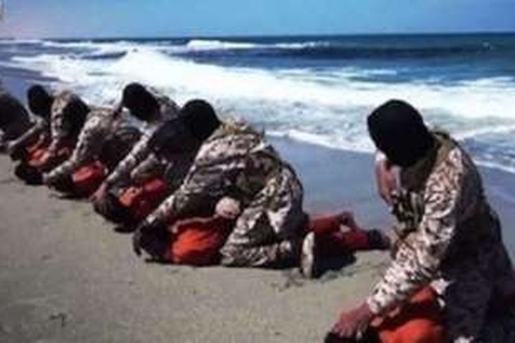 Dalam video yang disebarkan oleh pihak ISIS itu terlihat, warga Kristen yang disebut berasal dari Ethiopia mengenakan jumpsuit berwarna jingga.