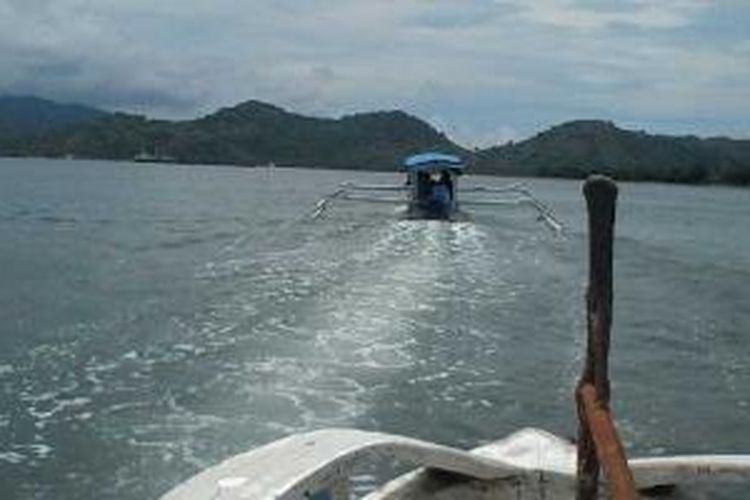 Menuju Gili Sudak di Pulau Lombok, Nusa Tenggara Barat.