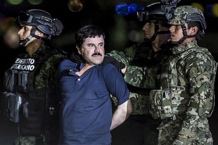 Gembong narkoba Meksiko Joaquin Guzman Loera ditangkap kembali setelah kabur dari penjara.