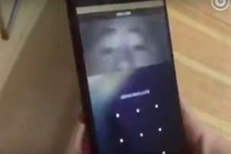 Potongan video bocoran yang memperlihatkan aksi iris scanner pada Galaxy Note 7