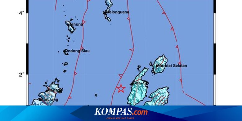 Gempa Hari Ini: M 5,7 Guncang Halmahera, Terasa di Manado dan Ternate