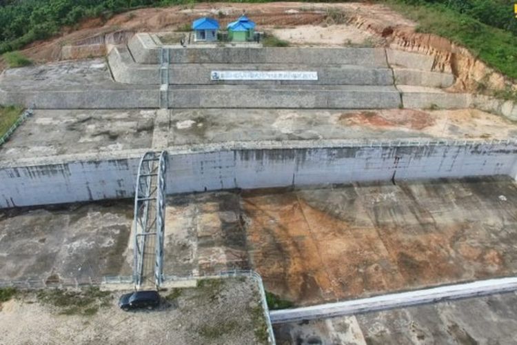 Bendungan Marangkayu, Kabupaten Kutai Kartanegara, Provinsi Kalimantan Timur (Kaltim). 