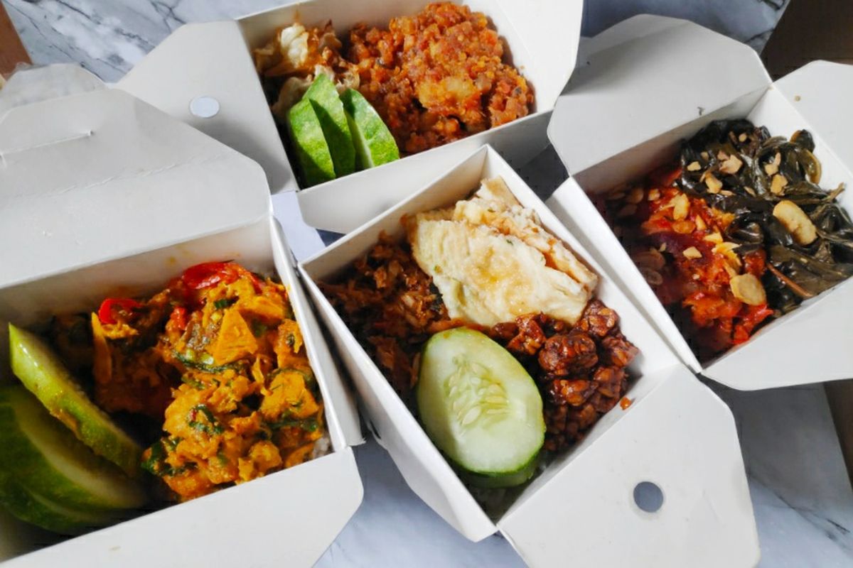 Berbagai makanan dari Dailybox. 