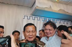 2 Jam Hadiri Open House Airlangga, Prabowo Bilang Ngomong Ini dan Itu 