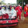 Satu Korban Banjir di Cipinang Muara yang Positif Covid-19 Dievakuasi