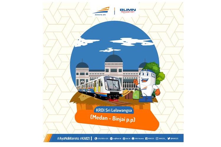  PT Kereta Api Indonesia (Persero) kembali mengenalkan masyarakat Indonesia mengenai komuter  KRDI Sri Lelawangsa dengan tarif Rp 5.000.
