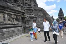 Presiden Jokowi Ajak Cucu ke Candi Prambanan di Akhir Pekan