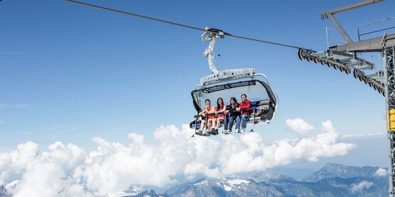 Tempat wisata di Swiss - Gunung Titlis.