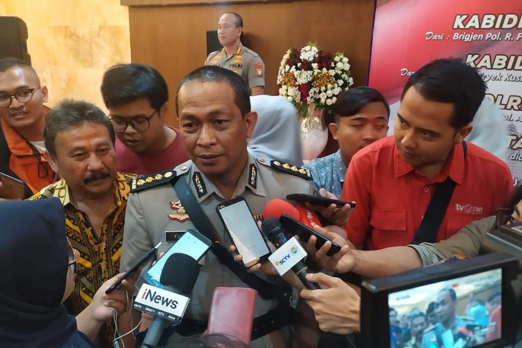 Kepala Bidang Humas Polda Metro Jaya Kombes Yusri Yunus di Polda Metro Jaya, Jakarta Selatan, Kamis (21/11/2019).