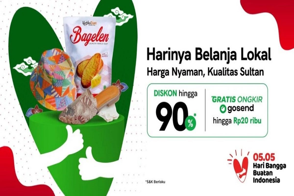 Diskon dan promo dari Tokopedia dan Gosen di BBI 2021 