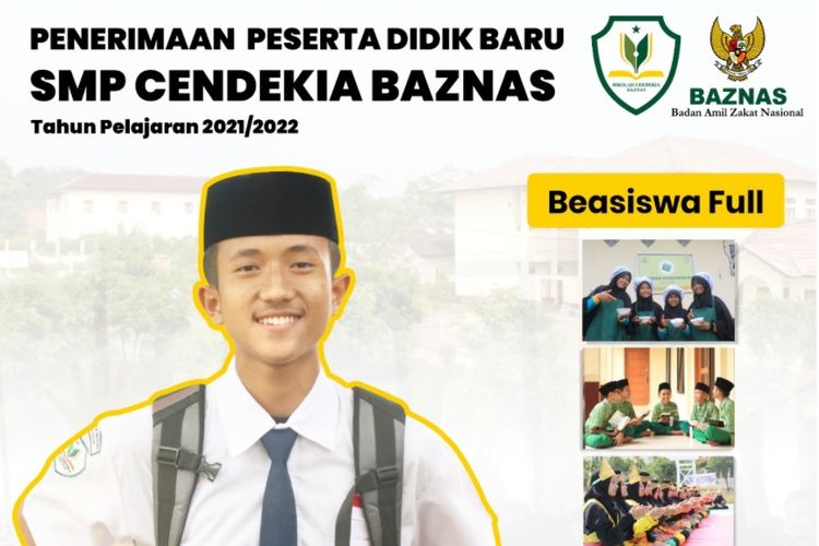 Beasiswa SMP Cendekia Baznas Dibuka, Bebas Biaya Sekolah dan Hidup
