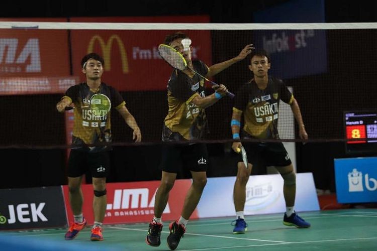  Pada nomor putra, tim Usakti  putra berhasil membalas kekalahan yang dialami rekan putri mereka, juga atas tim STKIP Pasundan. Berstatus juara  bertahan, kubu Usakti mampu membuktikan dominasi mereka berkat kemenangan 3-0 langsung sekaligus  membawa pulang gelar juara pada musim ke-7 ini.